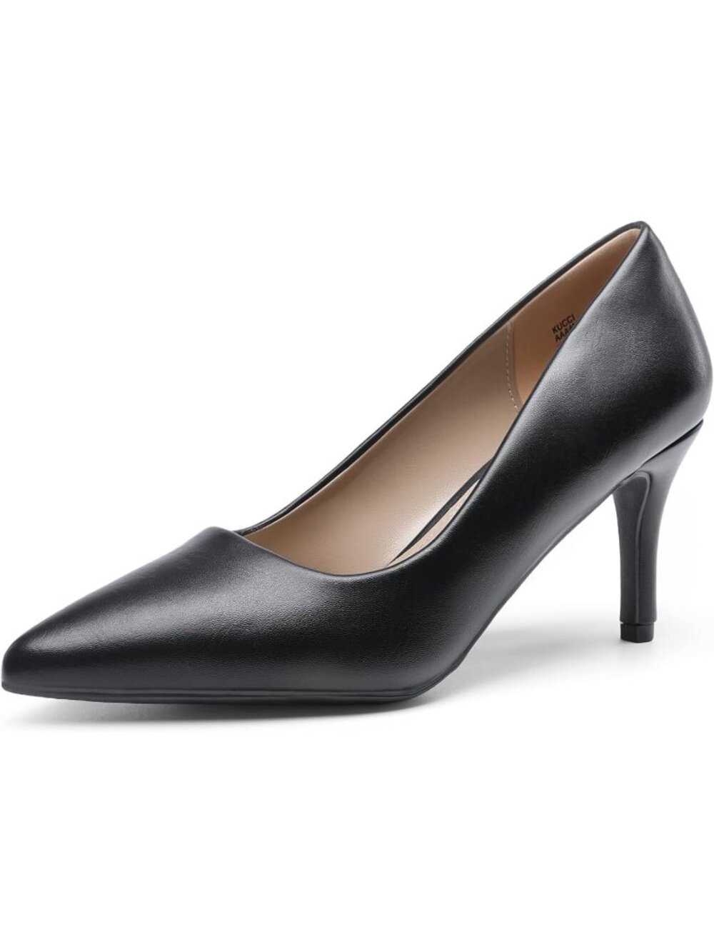 Women's Black Comfortable High Stiletto Closed Toe Pointed Toe Pumps Heels